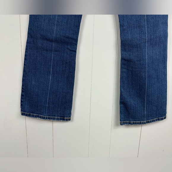 Levis 515 Bootcut Denim Blue Jeans Women's Size 4 Short Mid-Rise Distressed - Picture 7 of 13